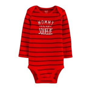 CARTER’S “MY FIRST VALENTINE’S DAY” LONG - RED SIZE NB (NEW WITH TAGS) A12